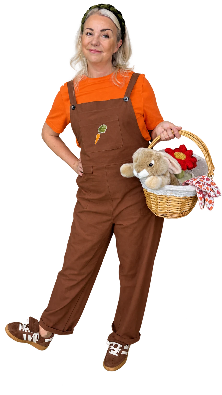 Miss Carrot and her basket of playful surprises